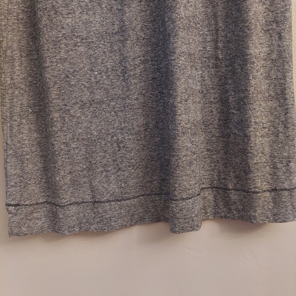 EILEEN FISHER Hemp Organic Cotton Mini Stripe Pullover T Shirt Dress L Lagenlook - Picture 9 of 11